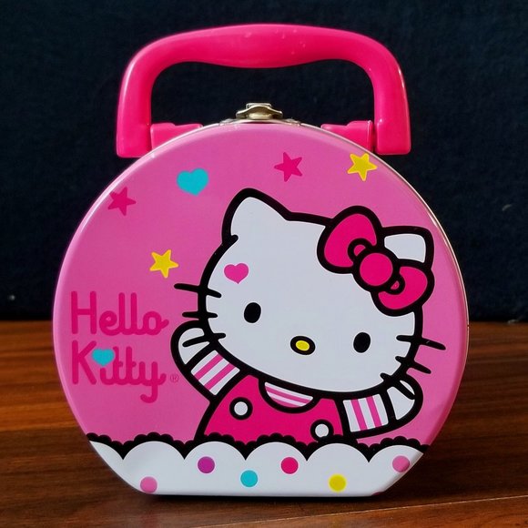 Hello Kitty Other - HOST PICK: Hello Kitty Metal Case with plastic handle (lunch box style), EUC